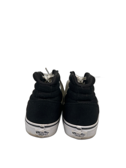 Vans Women's Black/White Sk8-Hi Top Canvas Lace Up Sneakers - 9.5 image 4