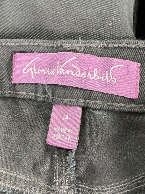 Gloria Vanderbilt Women's Black Amanda Tapered Leg Jeans - 14 Short image 3