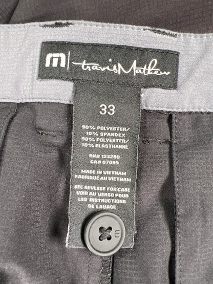 Travis Matthew Men's Black Performance Golf Shorts - 33 image 3