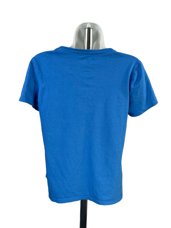 NFL Team Apparel Women's Blue Detroit Lions V Neck Short Sleeve Tee Shirt - S image 2