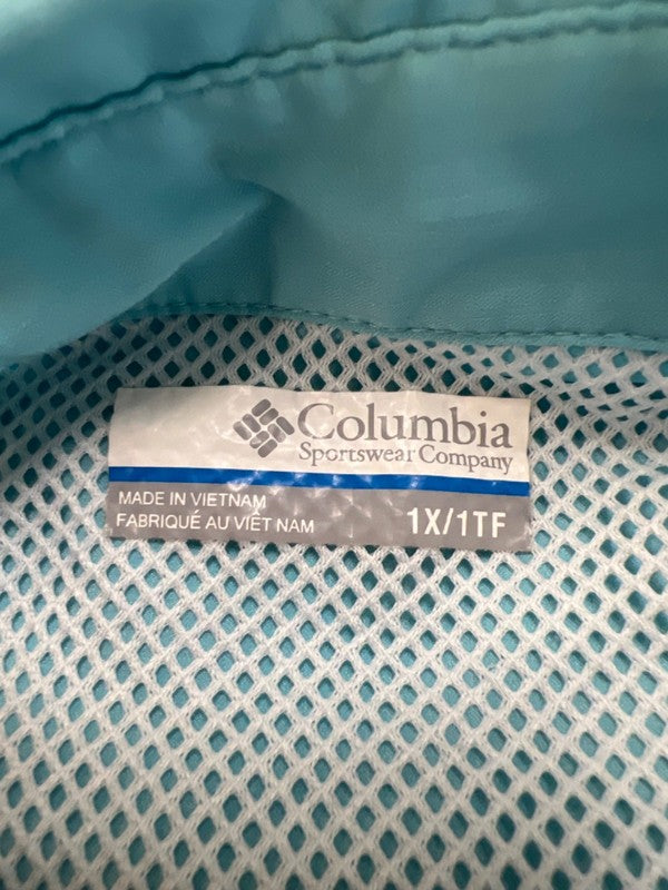 Columbia Women's Blue PFG Tamiami Vented Long Sleeve Button Up Shirt - 1X Plus image 3