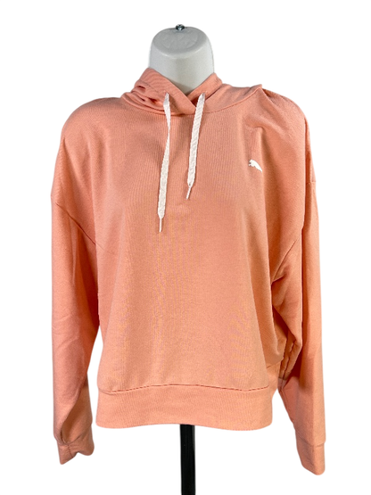 Puma Women's Pink Light Weight Cropped Sweatshirt - M