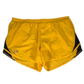 Under Armour Women's Yellow/Gold HeatGear Fly-By Lined Athletic Shorts - XL