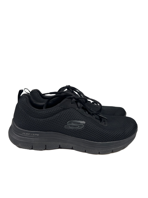 Skechers Women's Black Flex Appeal Brilliant View Walking Shoes - 10