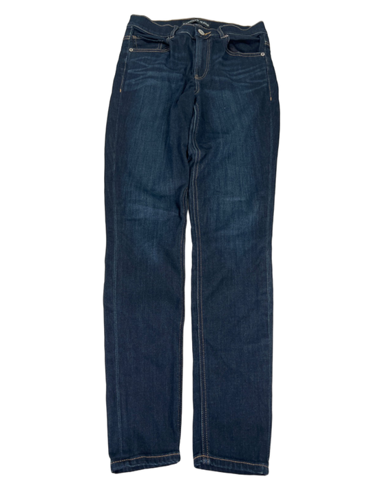 Express Jeans Women's Dark Wash High Rise Denim Jeggings - 4