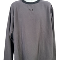 Under Armour Men's Gray/Black Fleece Logo Pullover Sweatshirt - XXL