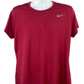 Nike Men's Burgundy Dri-Fit Short Sleeve Athletic Tee Shirt - XL