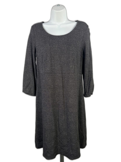 J.Jill Wearever Collection Womens Black/Gray 3/4 Sleeve A-Line Dress - S Petite