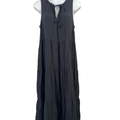 Max Studio Women's Black Sleeveless Tiered Midi Dress - M