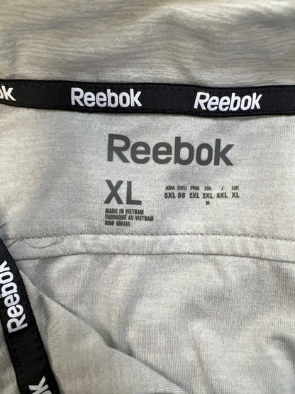 Reebok Men's Light Gray Zip Up Athletic Jacket - XL image 3