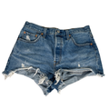 Levi's Women's Light Wash 501 Button Fly Cutoff Denim Jean Shorts - 29