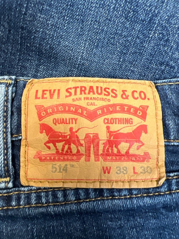 Levi's Men's Medium Wash 514 Straight Fit Denim Jeans - 38x30 image 3