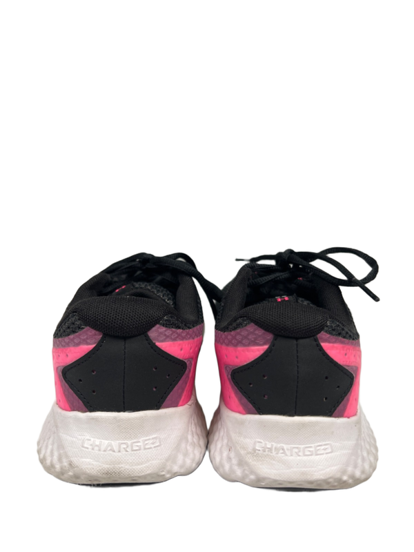 Under Armour Women's Black/Pink Charged Rogue Lace Up Running Sneakers - 7.5 image 4