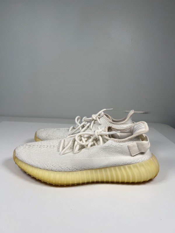 adidas Yeezy Men's White/Cream Boost 350 V2 Lace Up Sneakers - 9.5 image 5