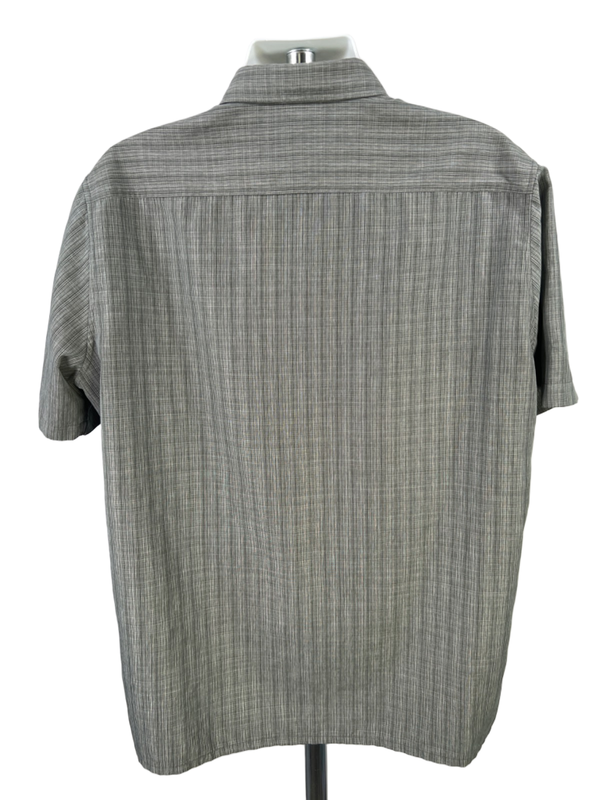 Croft & Barrow Men's Gray Easy Care Short Sleeve Button Up Shirt - XL image 2