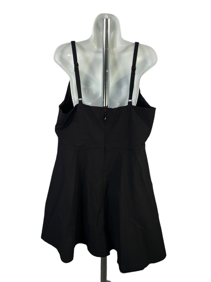 Torrid Nightfall Women's Black Lace Up Corset Sleeveless Mini Dress - 2 Plus image 2
