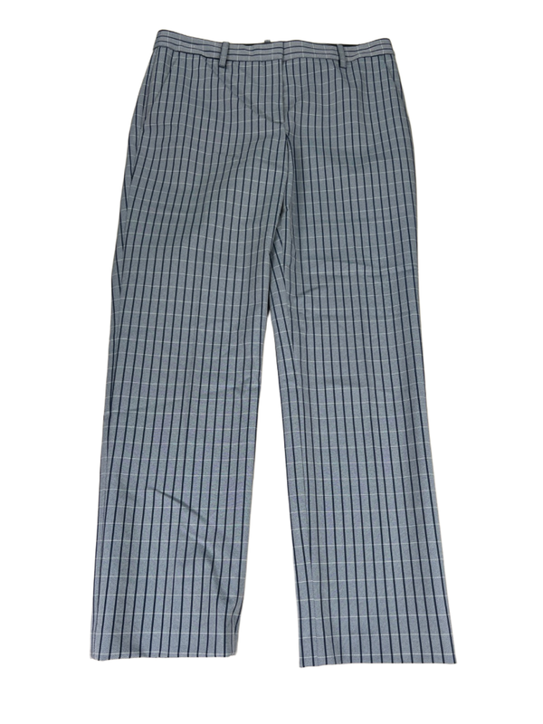 Theory Women's Blue Grid Pattern Treeca Dress Pants - 2