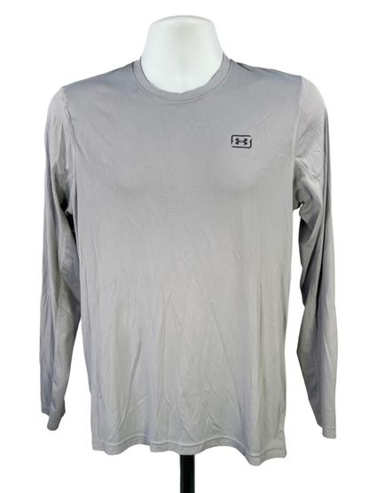 Under Armour Men's Gray ISO Chill Shorebreak Long Sleeve Athletic Shirt - S