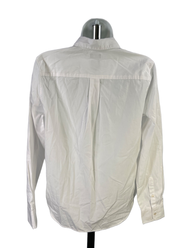 Gap Women's White Cotton Classic Long Sleeve Button Up Shirt - XS image 2