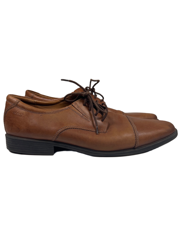 Clarks Collection Men's Brown Leather Oxford Dress Shoes - 12