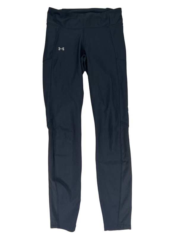 Under Armour Women's Black Heatgear Compression Pull On Ankle Leggings - M