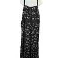 Torrid Women's Black/White Floral Smocked Lace Up Sleeveless Maxi Dress - 3X