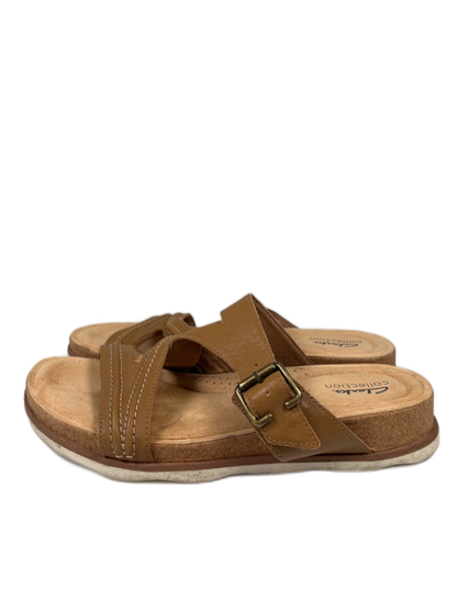 Clarks Women's Brown Brynn Madi Sand Interest Strappy Sandals - 9 image 5