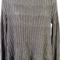 White House Black Market Women’s Gray Sequin Lined Sweater - M