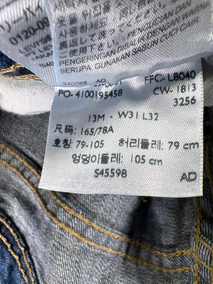 Levi's Women's Medium Wash 524 Too Superlow Distressed Denim Jeans - 13 image 4