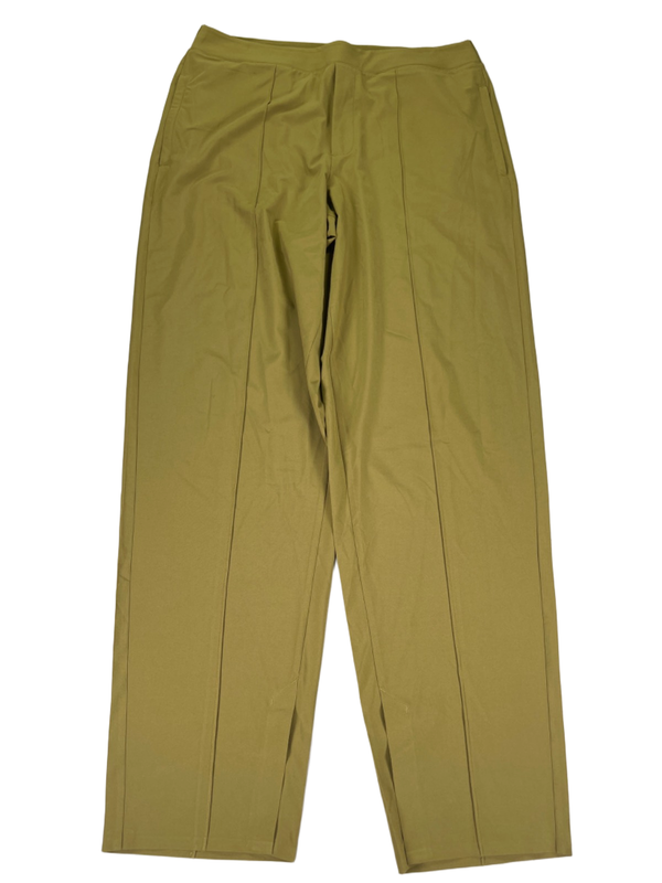 Athleta Women's Green Pull On Slit Ankle Front Seam Pants - 12