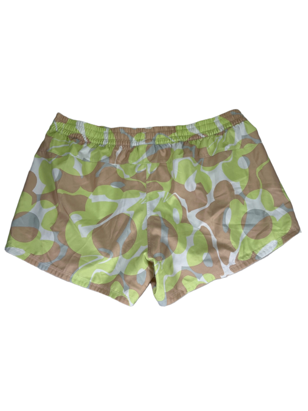 adidas Women's Beige/Green Pacer Train Essentials Unlined Woven Shorts - XL image 2