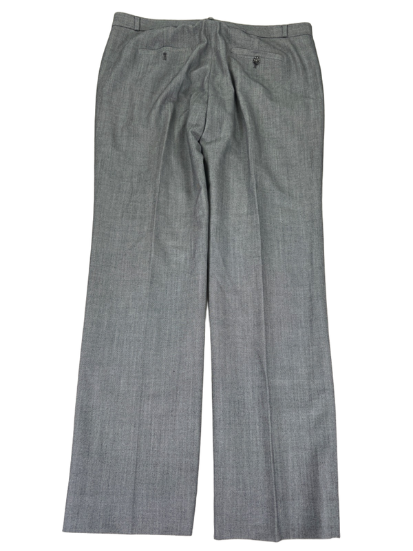 Banana Republic Women's Gray Harper Wool Boy-Fit Straight Leg Pants - 12 image 2
