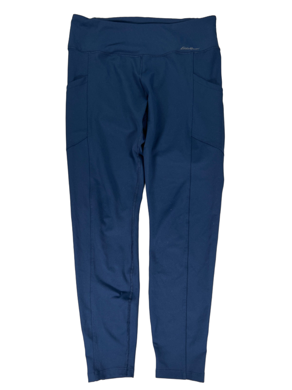 Eddie Bauer Women's Navy Blue Pull On Athletic Leggings - L