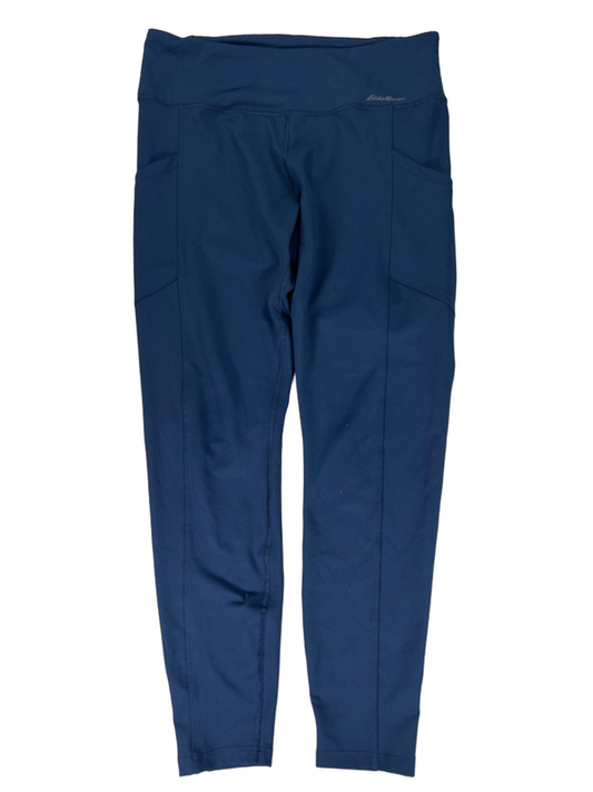 Eddie Bauer Women's Navy Blue Pull On Athletic Leggings - L