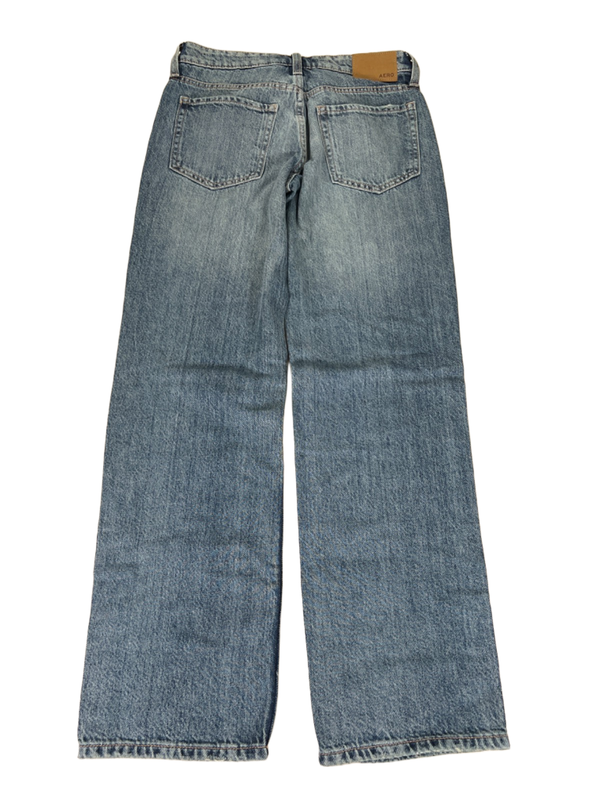 Aeropostale Women's Medium Wash Baggy Low Rise Denim Jeans - 000 image 2