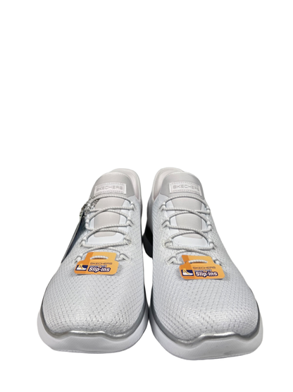 Skechers Women's White Metallic Diamond Dream Summits Slip On Sneakers - 8.5 image 3