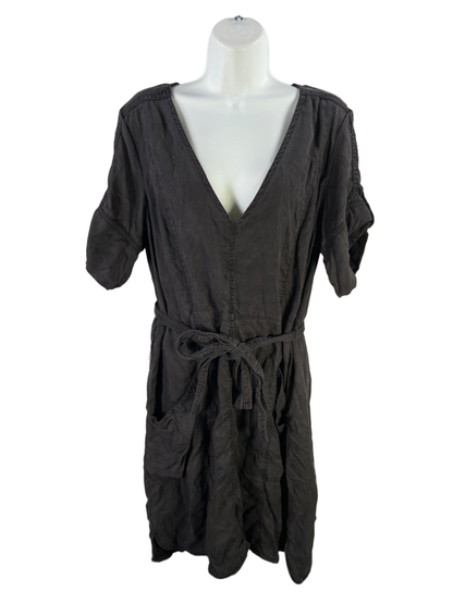 Anthropologie Pilcro And The Letterpress Women's Gray Short Sleeve Mini Dress- L