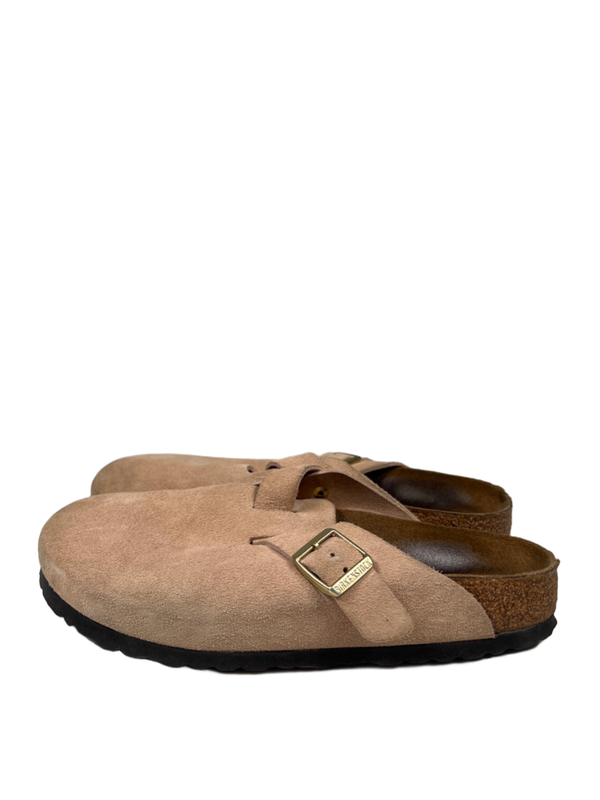 Birkenstock Women's Tan Boston Suede Leather Clogs  - 40/US 9-9.5 Narrow image 5