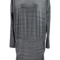 Athleta Women’s Gray Ruched Avenues Long Sleeve T-Shirt Dress - M