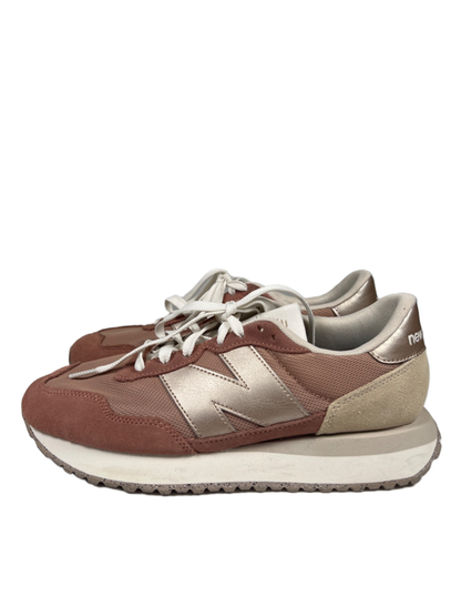 New Balance Women's Pink Copper 237 Lace Up Sneakers - 9.5 image 5