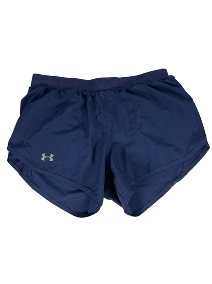 Under Armour Women's Blue Fly-By 3" Lined Athletic Shorts - M