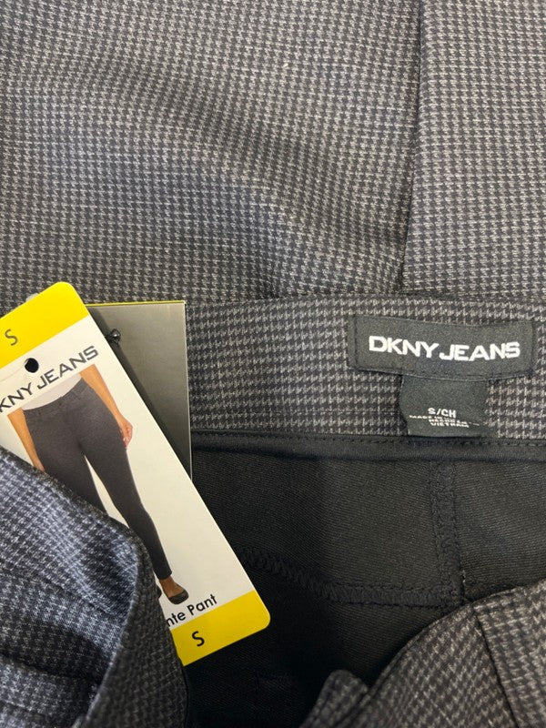 DKNY Jeans Women's Dark Gray Houndstooth Ponte Pants - S image 3