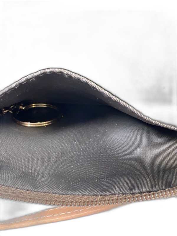 Dooney and Bourke Women's Tan/Beige Monogram Canvas Wristlet Wallet image 6