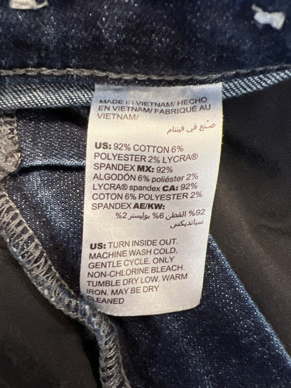 Chicos Women's Dark Wash So Slimming Girlfriend Slim Ankle Jeans - 0/US 4 Petite image 4