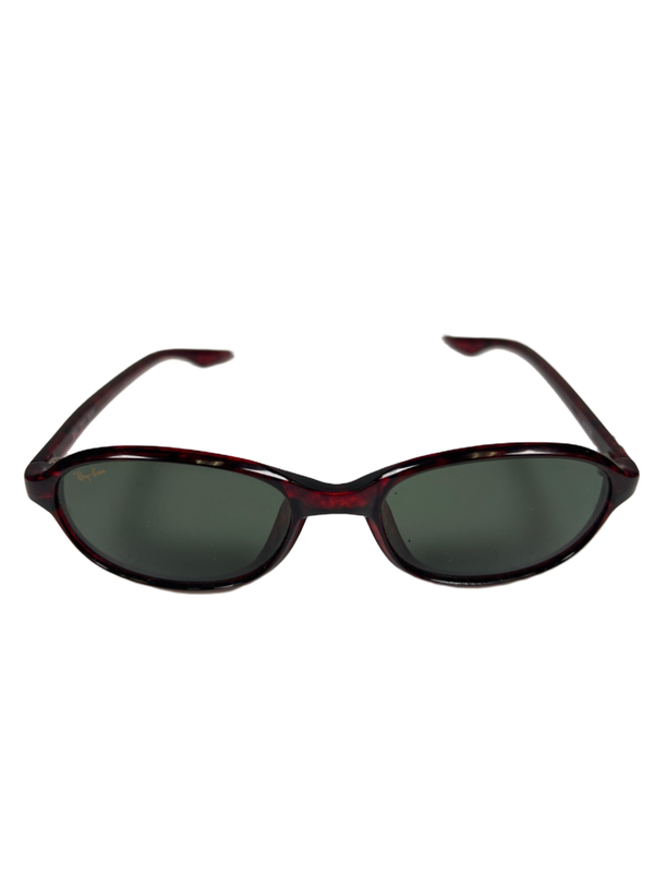 Ray-Ban Women's Red Tortoise Shell B&L Oval Sunglasses image 2