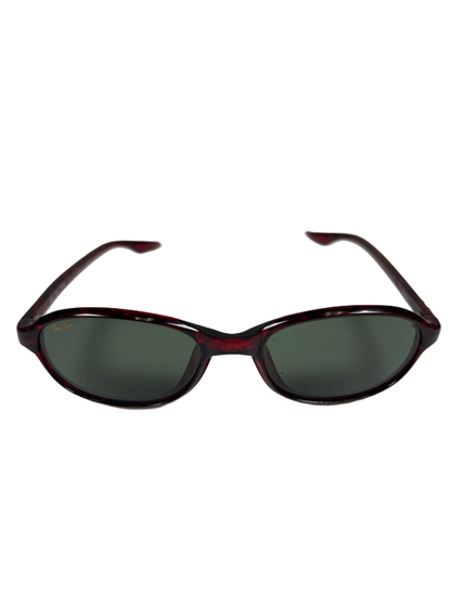 Ray-Ban Women's Red Tortoise Shell B&L Oval Sunglasses image 2