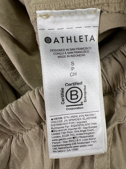 Athleta Women's Beige Paradise Bermuda Mid Rise Shorts - S image 4