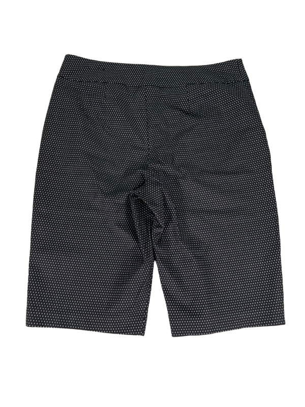 Chico's Women's Black/White Dot Print So Slimming Pull On Shorts - 1.5/US 10 image 2