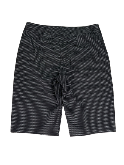 Chico's Women's Black/White Dot Print So Slimming Pull On Shorts - 1.5/US 10 image 2