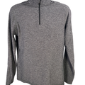 Lululemon Men's Gray Heathered Surge Warm 1/2 Zip Athletic Pullover Shirt - S